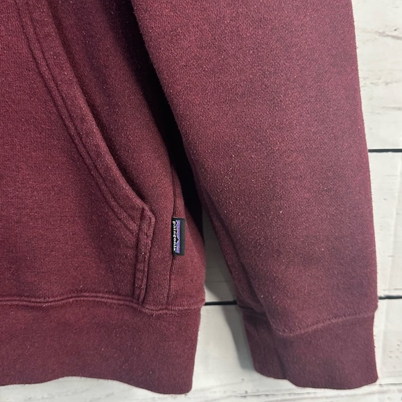 Patagonia Burgundy Hoodie with Logo - Picture 6 of 7